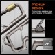 Carabina cu inel pentru chei Spigen generatia a 2-a, 1 bucata, gunmetal (Diverse accesorii, AHP08894) by www.silkase.ro