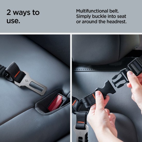 Dispozitiv Fixare Centură Auto Spigen PS100 pentru Animale de Companie, Negru Dispozitiv Fixare Centură Auto Spigen PS100 pentru Animale de Companie, Negru (Accesorii auto, ACP08926) by www.silkase.ro