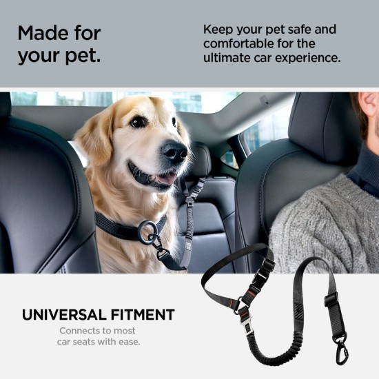 Dispozitiv Fixare Centură Auto Spigen PS100 pentru Animale de Companie, Negru Dispozitiv Fixare Centură Auto Spigen PS100 pentru Animale de Companie, Negru (Accesorii auto, ACP08926) by www.silkase.ro