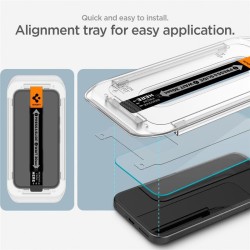 Set 2 folii de protectie Spigen Glass tR EZ Fit pentru Google Pixel 9a, transparent
