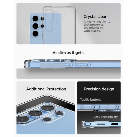 Husa Spigen Liquid Crystal pentru Samsung Galaxy S25 Ultra, crystal clear (Spigen, S25 Ultra) by www.silkase.ro Husa Spigen Liquid Crystal pentru Samsung Galaxy S25 Ultra, crystal clear (S25 Ultra, ACS08948) by www.silkase.ro