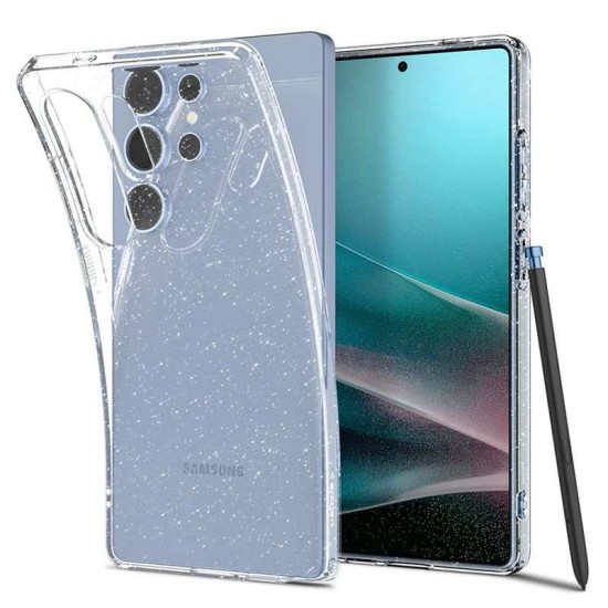Husa Spigen Liquid Crystal pentru Samsung Galaxy S25 Ultra, crystal quartz (S25 Ultra, ACS08950) by www.silkase.ro
