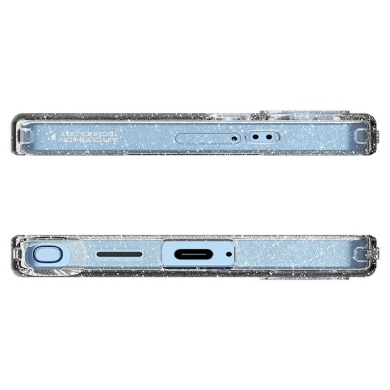 Husa Spigen Liquid Crystal pentru Samsung Galaxy S25 Ultra, crystal quartz (S25 Ultra, ACS08950) by www.silkase.ro