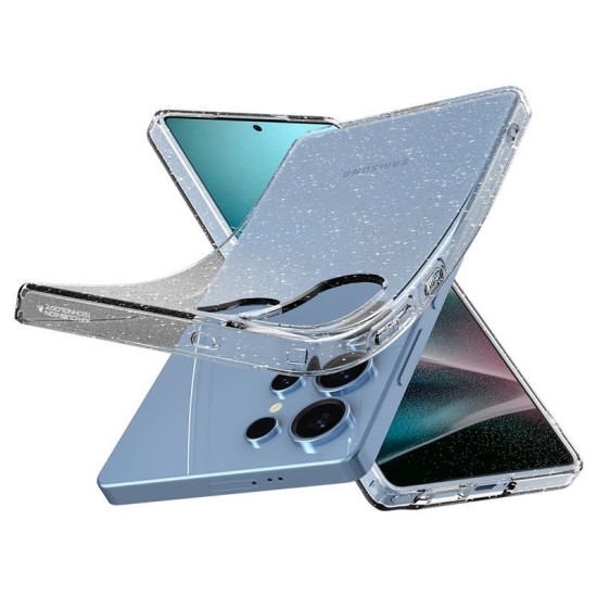 Husa Spigen Liquid Crystal pentru Samsung Galaxy S25 Ultra, crystal quartz (S25 Ultra, ACS08950) by www.silkase.ro