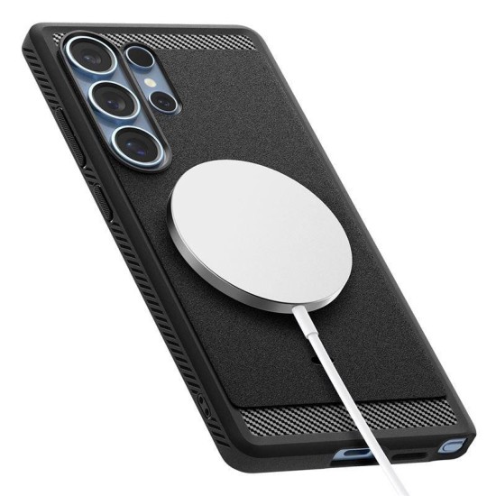Husa Spigen Rugged Armor pentru Samsung Galaxy S25 Ultra, Magsafe, negru mat (Spigen, S25 Ultra) by www.silkase.ro Husa Spigen Rugged Armor pentru Samsung Galaxy S25 Ultra, Magsafe, negru mat (S25 Ultra, ACS08951) by www.silkase.ro