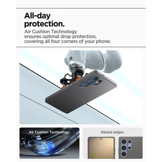 Husa Spigen Liquid Air pentru Samsung Galaxy S25 Ultra, culoare marble gray (S25 Ultra, ACS08954) by www.silkase.ro