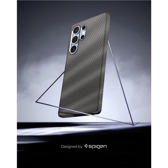 Husa Spigen Liquid Air pentru Samsung Galaxy S25 Ultra, culoare marble gray (S25 Ultra, ACS08954) by www.silkase.ro