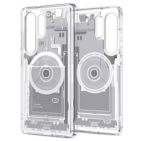 Husa Spigen Ultra Hybrid MagSafe pentru Samsung Galaxy S25 Ultra, zero one white (Spigen, S25 Ultra) by www.silkase.ro Husa Spigen Ultra Hybrid MagSafe pentru Samsung Galaxy S25 Ultra, zero one white (S25 Ultra, ACS08958) by www.silkase.ro