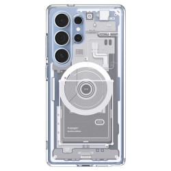Husa Spigen Ultra Hybrid MagSafe pentru Samsung Galaxy S25 Ultra, zero one white Husa Spigen Ultra Hybrid MagSafe pentru Samsung Galaxy S25 Ultra, zero one white