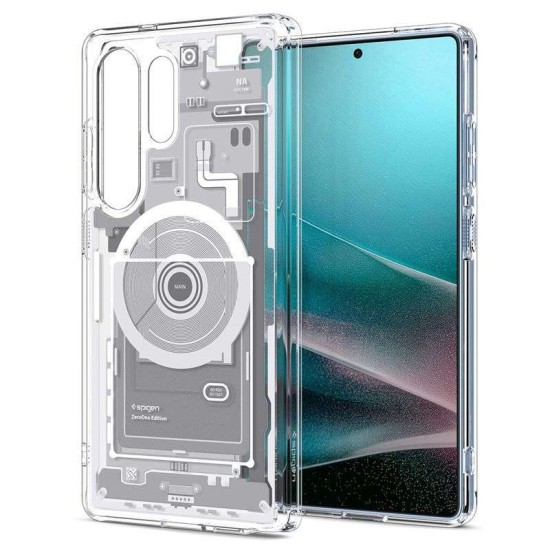 Husa Spigen Ultra Hybrid MagSafe pentru Samsung Galaxy S25 Ultra, zero one white (Spigen, S25 Ultra) by www.silkase.ro Husa Spigen Ultra Hybrid MagSafe pentru Samsung Galaxy S25 Ultra, zero one white (S25 Ultra, ACS08958) by www.silkase.ro