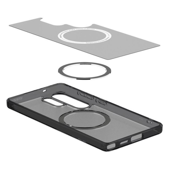 Husa Spigen Ultra Hybrid MagSafe pentru Samsung Galaxy S25 Ultra, frost black (S25 Ultra, ACS08960) by www.silkase.ro