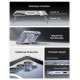 Husa Spigen Ultra Hybrid S MagSafe pentru Samsung Galaxy S25 Ultra, clear white (S25 Ultra, ACS08963) by www.silkase.ro