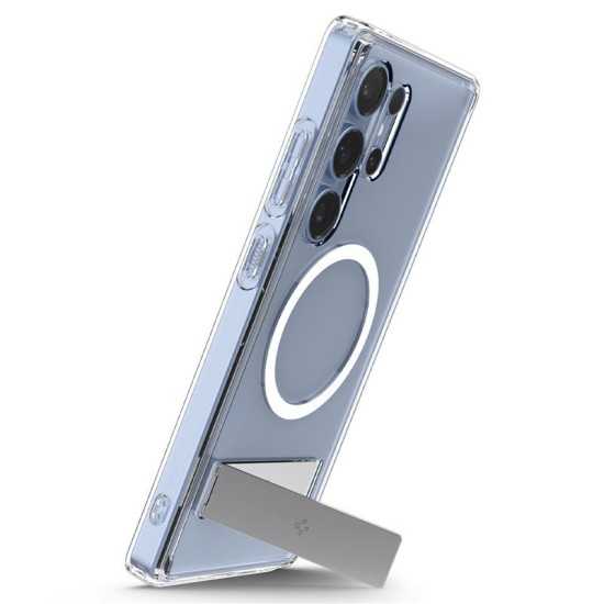 Husa Spigen Ultra Hybrid S MagSafe pentru Samsung Galaxy S25 Ultra, clear white (S25 Ultra, ACS08963) by www.silkase.ro