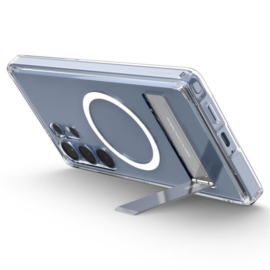 Husa Spigen Ultra Hybrid S MagSafe pentru Samsung Galaxy S25 Ultra, clear white (S25 Ultra, ACS08963) by www.silkase.ro