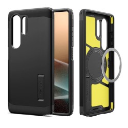 Husa Spigen Tough Armor pentru Samsung Galaxy S25 Ultra, culoare negru