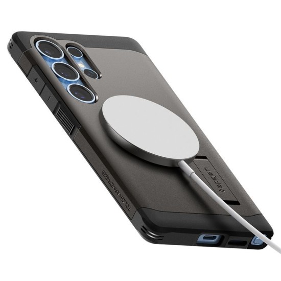 Husa Spigen Tough Armor MagSafe pentru Samsung Galaxy S25 Ultra, gunmetal (Spigen, S25 Ultra) by www.silkase.ro Husa Spigen Tough Armor MagSafe pentru Samsung Galaxy S25 Ultra, gunmetal (S25 Ultra, ACS08965) by www.silkase.ro