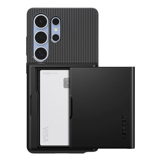 Husa Spigen Slim Armor CS pentru Samsung Galaxy S25 Ultra, black (S25 Ultra, ACS08967) by www.silkase.ro