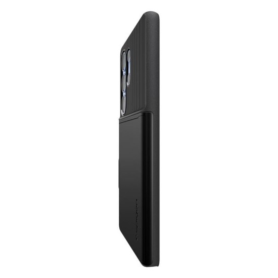 Husa Spigen Slim Armor CS pentru Samsung Galaxy S25 Ultra, black (S25 Ultra, ACS08967) by www.silkase.ro