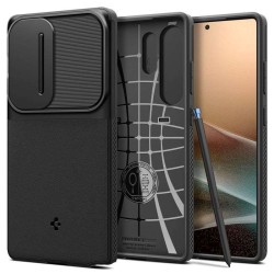 Husa Spigen Optik Armor pentru Samsung Galaxy S25 Ultra, negru