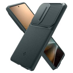 Husa Spigen Optik Armor pentru Samsung Galaxy S25 Ultra, verde abyss Husa Spigen Optik Armor pentru Samsung Galaxy S25 Ultra, verde abyss