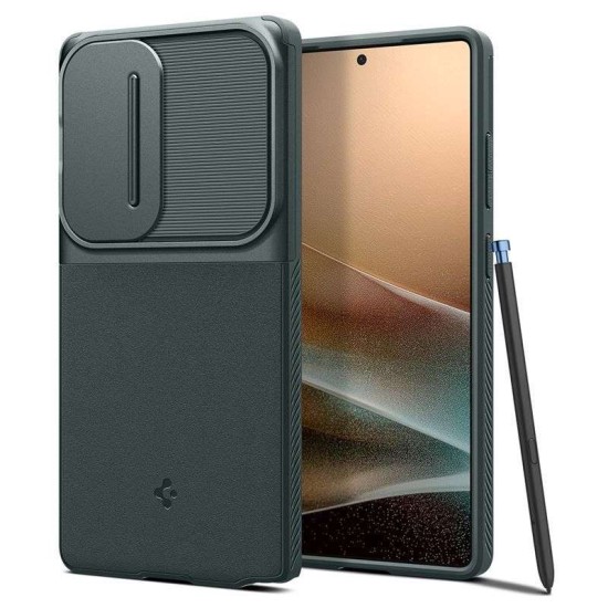Husa Spigen Optik Armor pentru Samsung Galaxy S25 Ultra, verde abyss (Spigen, S25 Ultra) by www.silkase.ro Husa Spigen Optik Armor pentru Samsung Galaxy S25 Ultra, verde abyss (S25 Ultra, ACS08970) by www.silkase.ro