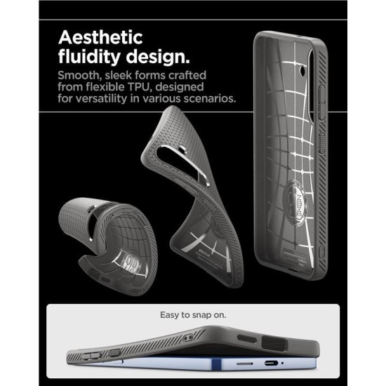 Husa Spigen Liquid Air compatibila cu Samsung Galaxy S25 Plus Marble Gray (S25 Plus, ACS08980) by www.silkase.ro