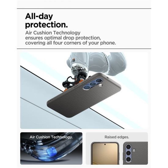 Husa Spigen Liquid Air compatibila cu Samsung Galaxy S25 Plus Marble Gray (S25 Plus, ACS08980) by www.silkase.ro