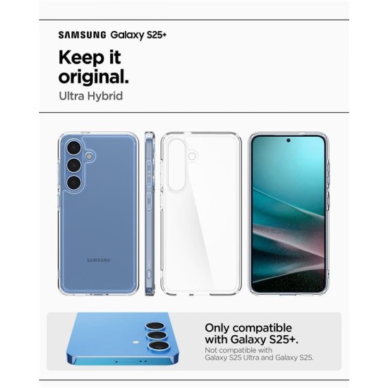 Husa telefon, Spigen, Ultra Hybrid, Compatibil cu Samsung Galaxy S25 Plus, TPU, Transparent (Spigen, S25 Plus) by www.silkase.ro Husa telefon, Spigen, Ultra Hybrid, Compatibil cu Samsung Galaxy S25 Plus, TPU, Transparent (S25 Plus, ACS08985) by www.silkase.ro