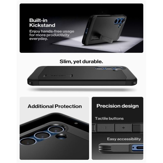 Husa telefon Spigen Tough Armor MagSafe pentru Samsung Galaxy S25+, neagra (Spigen, S25 Plus) by www.silkase.ro Husa telefon Spigen Tough Armor MagSafe pentru Samsung Galaxy S25+, neagra (S25 Plus, ACS08987) by www.silkase.ro