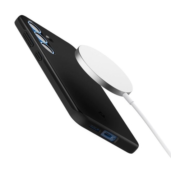 Husa slim Spigen Thin Fit MagSafe compatibila cu Samsung Galaxy S25 Black (Spigen, S25) by www.silkase.ro Husa slim Spigen Thin Fit MagSafe compatibila cu Samsung Galaxy S25 Black (S25, ACS08993) by www.silkase.ro
