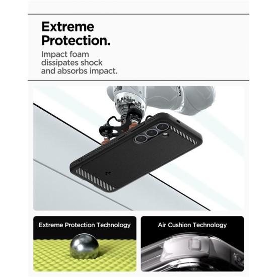 Husa telefon Spigen Rugged Armor MagSafe, TPU, carbon, negru (Spigen, S25) by www.silkase.ro Husa telefon Spigen Rugged Armor MagSafe, TPU, carbon, negru (S25, ACS08998) by www.silkase.ro