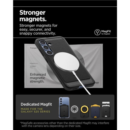 Husa telefon Spigen Rugged Armor MagSafe, TPU, carbon, negru (Spigen, S25) by www.silkase.ro Husa telefon Spigen Rugged Armor MagSafe, TPU, carbon, negru (S25, ACS08998) by www.silkase.ro