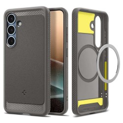 Husa telefon pentru Samsung Galaxy S25, Spigen, TPU, MagSafe, gri