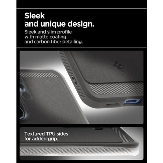 Husa telefon pentru Samsung Galaxy S25, Spigen, TPU, MagSafe, gri (S25, ACS08999) by www.silkase.ro