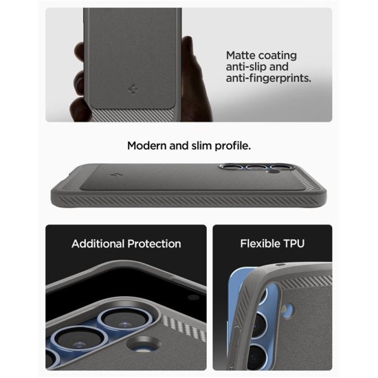 Husa telefon pentru Samsung Galaxy S25, Spigen, TPU, MagSafe, gri (S25, ACS08999) by www.silkase.ro