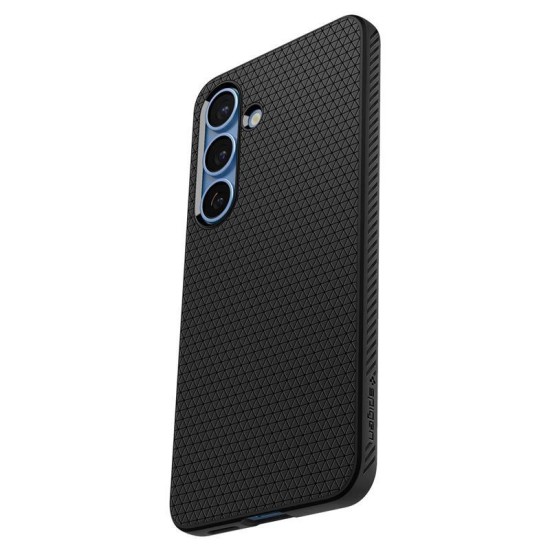 Husa Spigen Liquid Air pentru Samsung Galaxy S25, culoare negru mat (S25, ACS09000) by www.silkase.ro