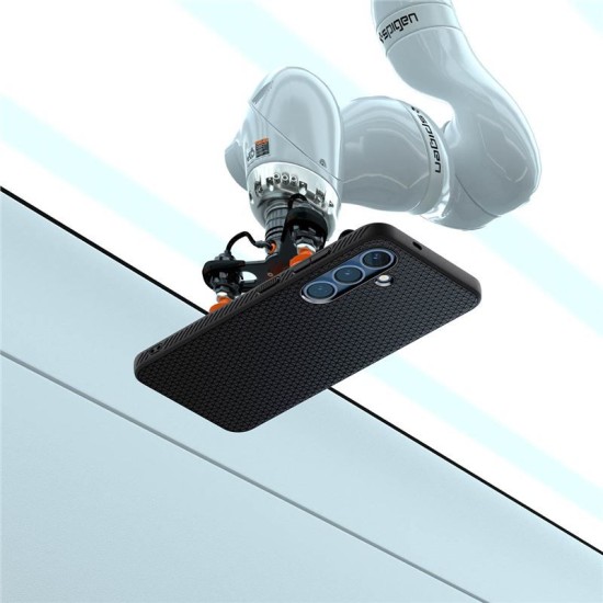 Husa Spigen Liquid Air pentru Samsung Galaxy S25, culoare negru mat (S25, ACS09000) by www.silkase.ro