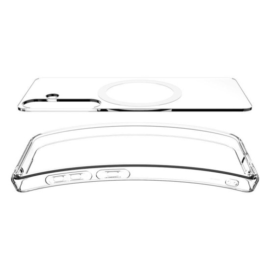Husa Spigen Ultra Hybrid pentru Samsung Galaxy S25, Magsafe, alb clear (S25, ACS09002) by www.silkase.ro