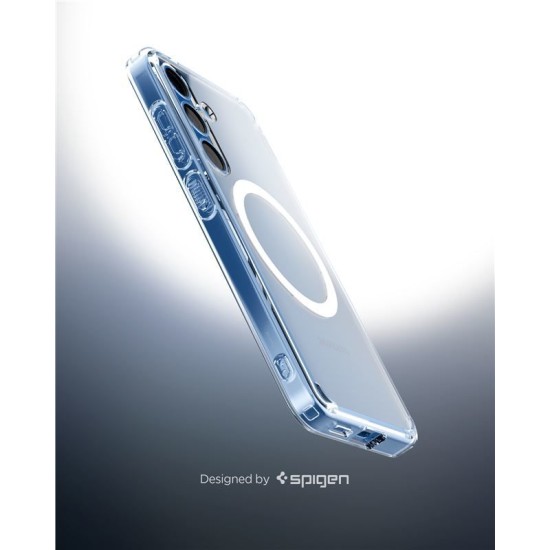 Husa Spigen Ultra Hybrid pentru Samsung Galaxy S25, Magsafe, alb clear (S25, ACS09002) by www.silkase.ro