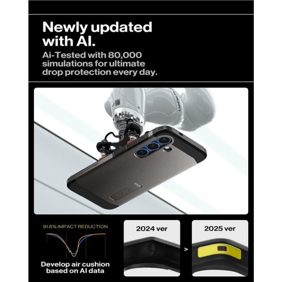 Husa Spigen Tough Armor, compatibila MagSafe pentru Samsung Galaxy S25, design minimalist (S25, ACS09009) by www.silkase.ro