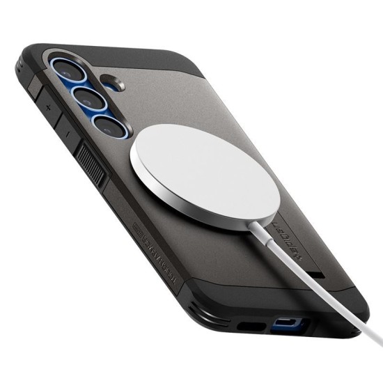 Husa Spigen Tough Armor, compatibila MagSafe pentru Samsung Galaxy S25, design minimalist (S25, ACS09009) by www.silkase.ro