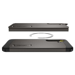 Husa Spigen Tough Armor, compatibila MagSafe pentru Samsung Galaxy S25, design minimalist Husa Spigen Tough Armor, compatibila MagSafe pentru Samsung Galaxy S25, design minimalist