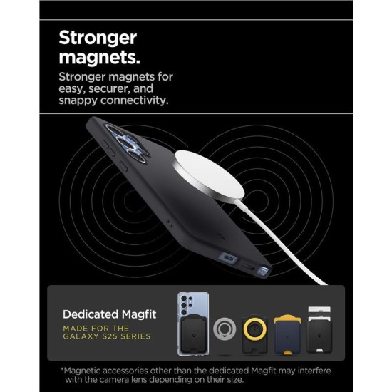 Husa Spigen Silicone Fit MagSafe pentru Samsung Galaxy S25 Ultra, black (Spigen, S25 Ultra) by www.silkase.ro Husa Spigen Silicone Fit MagSafe pentru Samsung Galaxy S25 Ultra, black (S25 Ultra, ACS09017) by www.silkase.ro