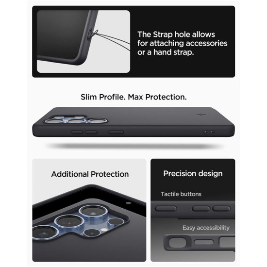 Husa Spigen Silicone Fit MagSafe pentru Samsung Galaxy S25 Ultra, black (Spigen, S25 Ultra) by www.silkase.ro Husa Spigen Silicone Fit MagSafe pentru Samsung Galaxy S25 Ultra, black (S25 Ultra, ACS09017) by www.silkase.ro