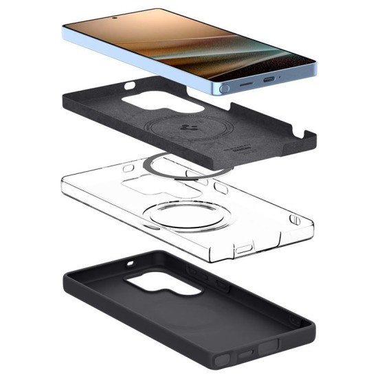 Husa Spigen Silicone Fit MagSafe pentru Samsung Galaxy S25 Ultra, black (Spigen, S25 Ultra) by www.silkase.ro Husa Spigen Silicone Fit MagSafe pentru Samsung Galaxy S25 Ultra, black (S25 Ultra, ACS09017) by www.silkase.ro
