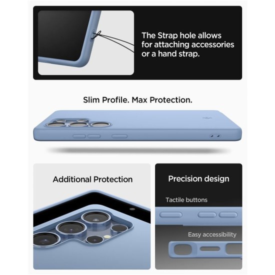 Husa Spigen Silicone Fit MagSafe pentru Samsung Galaxy S25 Ultra, sapphire blue (Spigen, S25 Ultra) by www.silkase.ro Husa Spigen Silicone Fit MagSafe pentru Samsung Galaxy S25 Ultra, sapphire blue (S25 Ultra, ACS09018) by www.silkase.ro