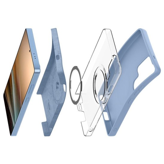 Husa Spigen Silicone Fit MagSafe pentru Samsung Galaxy S25 Ultra, sapphire blue (Spigen, S25 Ultra) by www.silkase.ro Husa Spigen Silicone Fit MagSafe pentru Samsung Galaxy S25 Ultra, sapphire blue (S25 Ultra, ACS09018) by www.silkase.ro