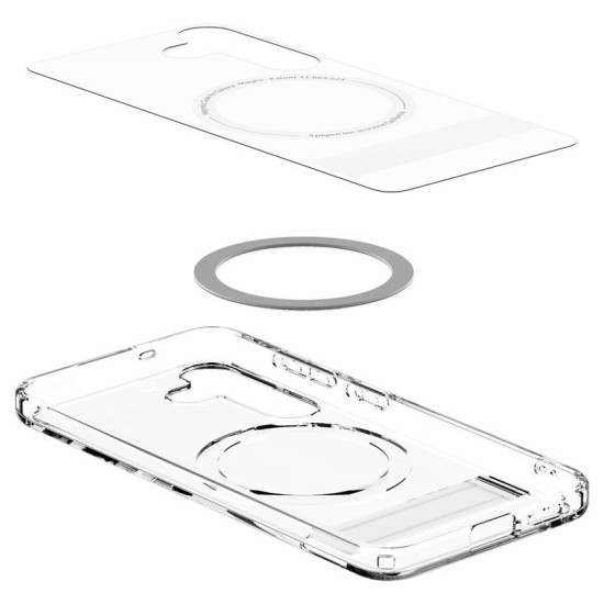 Husa Spigen Ultra Hybrid S MagSafe compatibila cu Samsung Galaxy S25 Clear White (Spigen, S25) by www.silkase.ro Husa Spigen Ultra Hybrid S MagSafe compatibila cu Samsung Galaxy S25 Clear White (S25, ACS09026) by www.silkase.ro