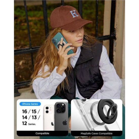 Suport telefon Spigen, silicon, negru (Spigen, Accesorii telefoane) by www.silkase.ro Suport telefon Spigen, silicon, negru (Suporturi Auto și Birou, AMP09029) by www.silkase.ro