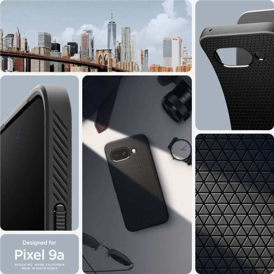 Husa Spigen Liquid Air pentru Google Pixel 9a, negru mat (Spigen, Pixel 9a) by www.silkase.ro Husa Spigen Liquid Air pentru Google Pixel 9a, negru mat (Pixel 9a, ACS09039) by www.silkase.ro
